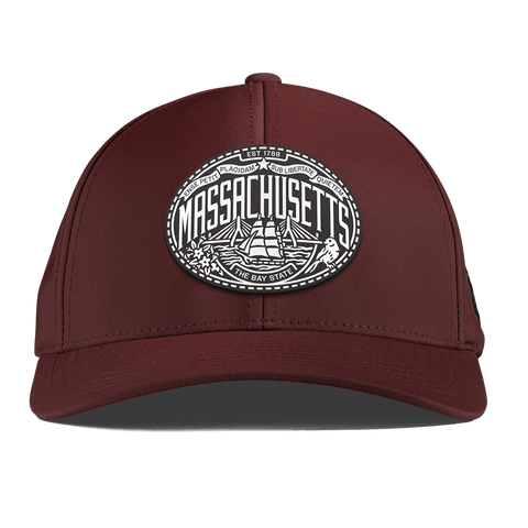 Massachusetts Traveler Curved Performance Maroon