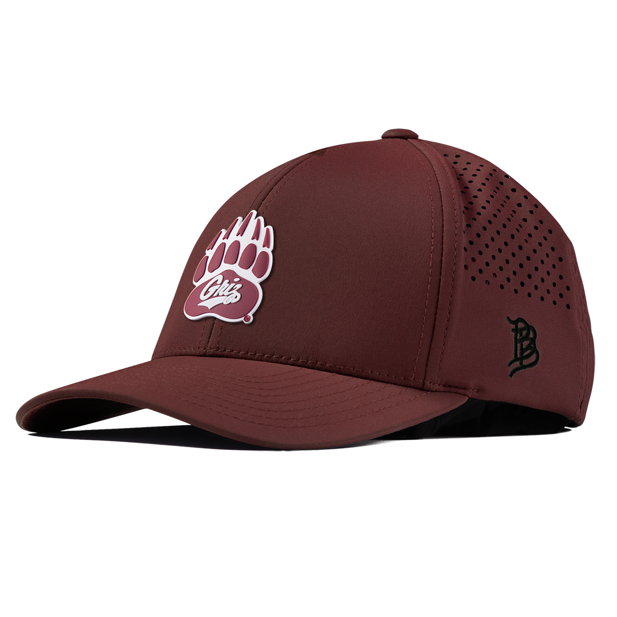 University of Montana "Montana Grizz" Curved Performance Maroon