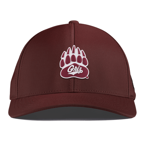 University of Montana "Montana Grizz" Curved Performance Maroon