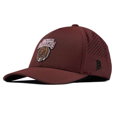 University of Montana "Montana Grizzlies Team Logo" Curved Performance Maroon