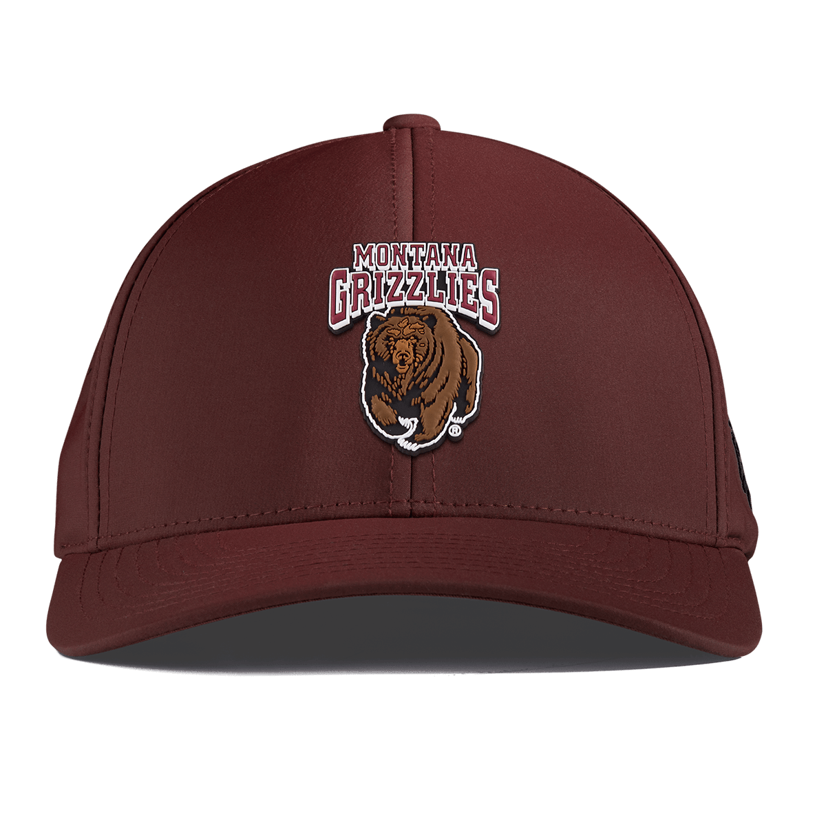 University of Montana "Montana Grizzlies Team Logo" Curved Performance Maroon