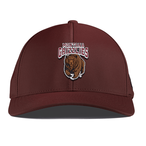 University of Montana "Montana Grizzlies Team Logo" Curved Performance Maroon