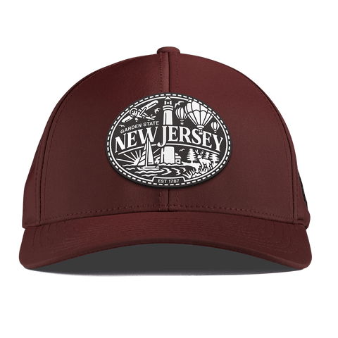 New Jersey Traveler Curved Performance Maroon