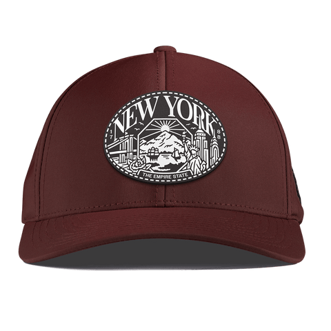New York Traveler Curved Performance Maroon