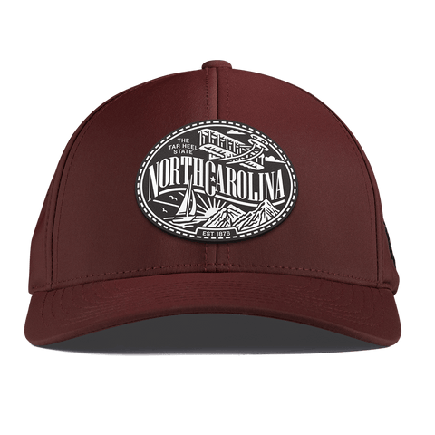 North Carolina Traveler Curved Performance Maroon