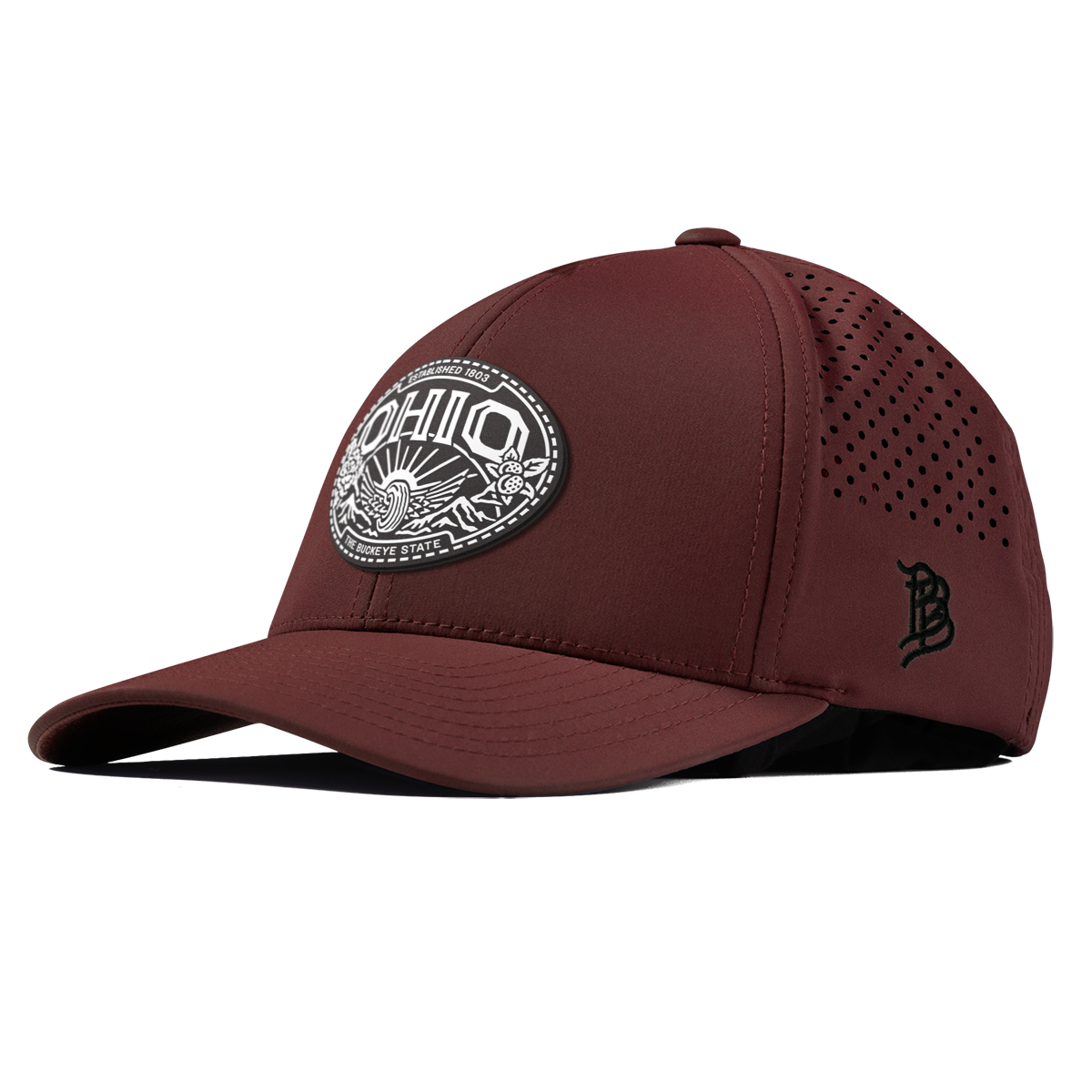 Ohio Traveler Curved Performance Maroon