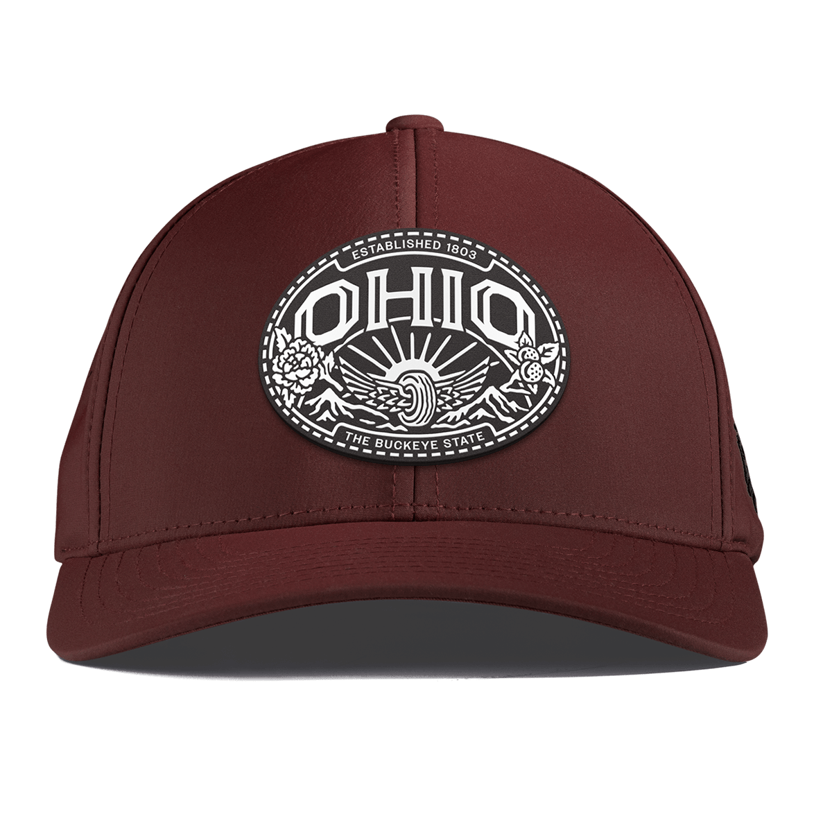 Ohio Traveler Curved Performance Maroon
