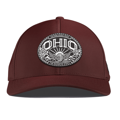 Ohio Traveler Curved Performance Maroon