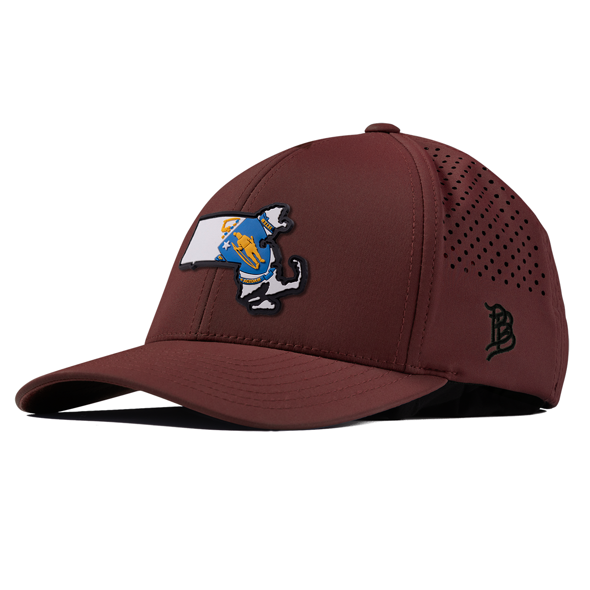 Massachusetts 6 PVC Curved Performance Maroon