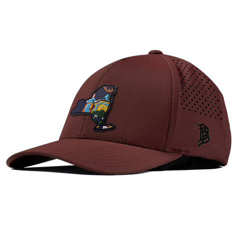 New York 11 PVC Curved Performance Maroon