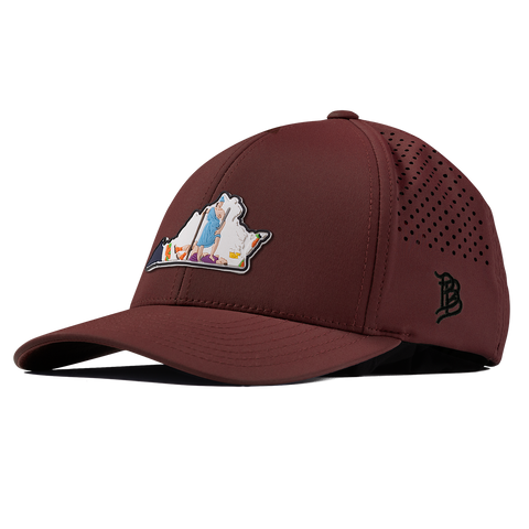 Virginia 10 PVC Curved Performance Maroon