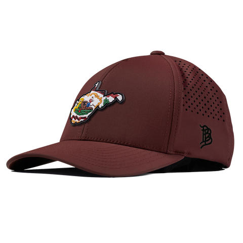 West Virginia 35 PVC Curved Performance Maroon