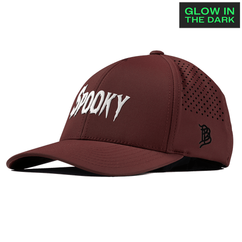 Spooky Glow Curved Performance Maroon