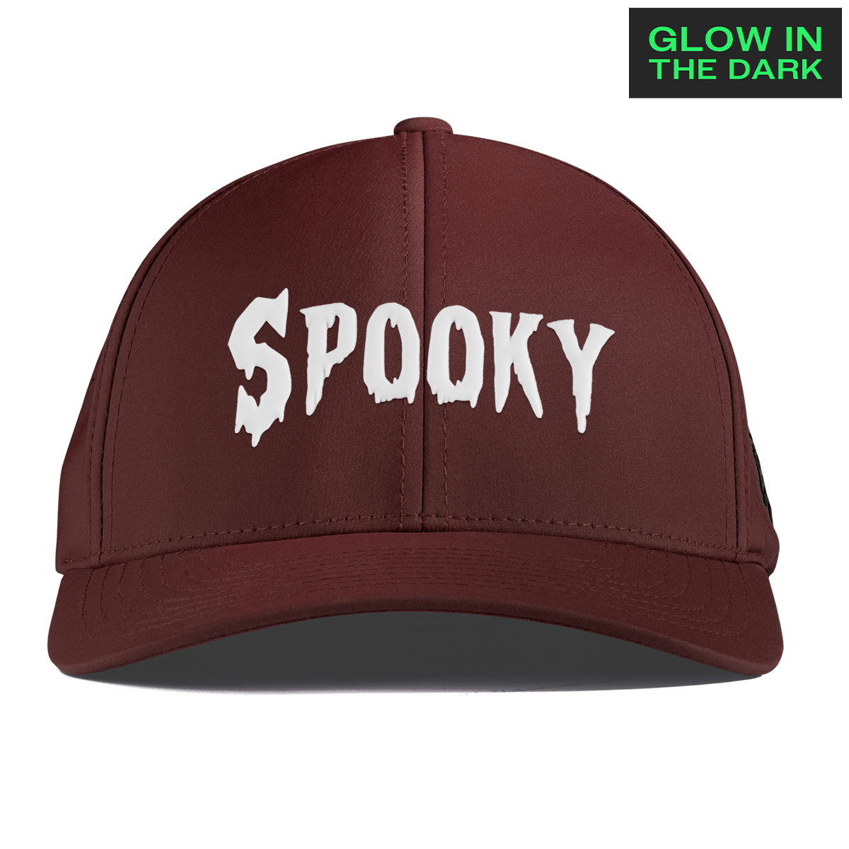 Spooky Glow Curved Performance Maroon