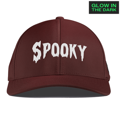 Spooky Glow Curved Performance Maroon