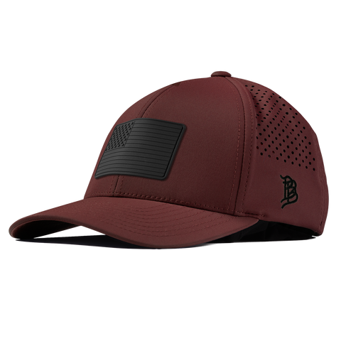 Onyx Old Glory Curved Performance Maroon