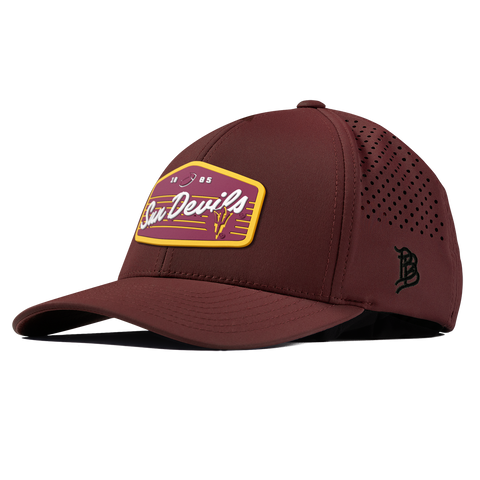 Arizona State University "Sun Devils Football" Curved Performance Maroon 