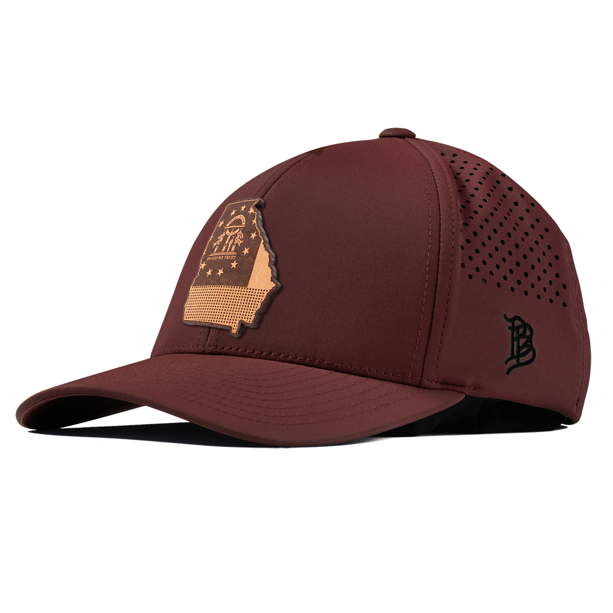 Georgia 4 Curved Performance Maroon