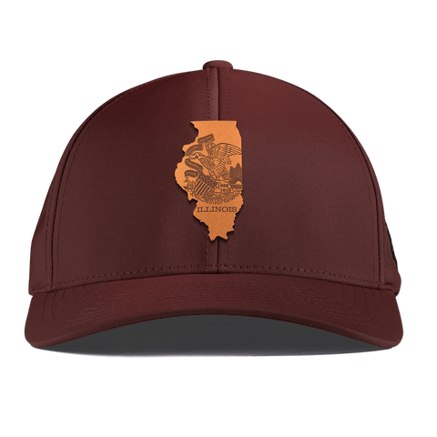 Illinois 21 Curved Performance Maroon