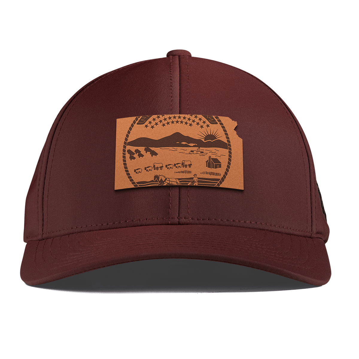Kansas 34 Curved Performance Maroon