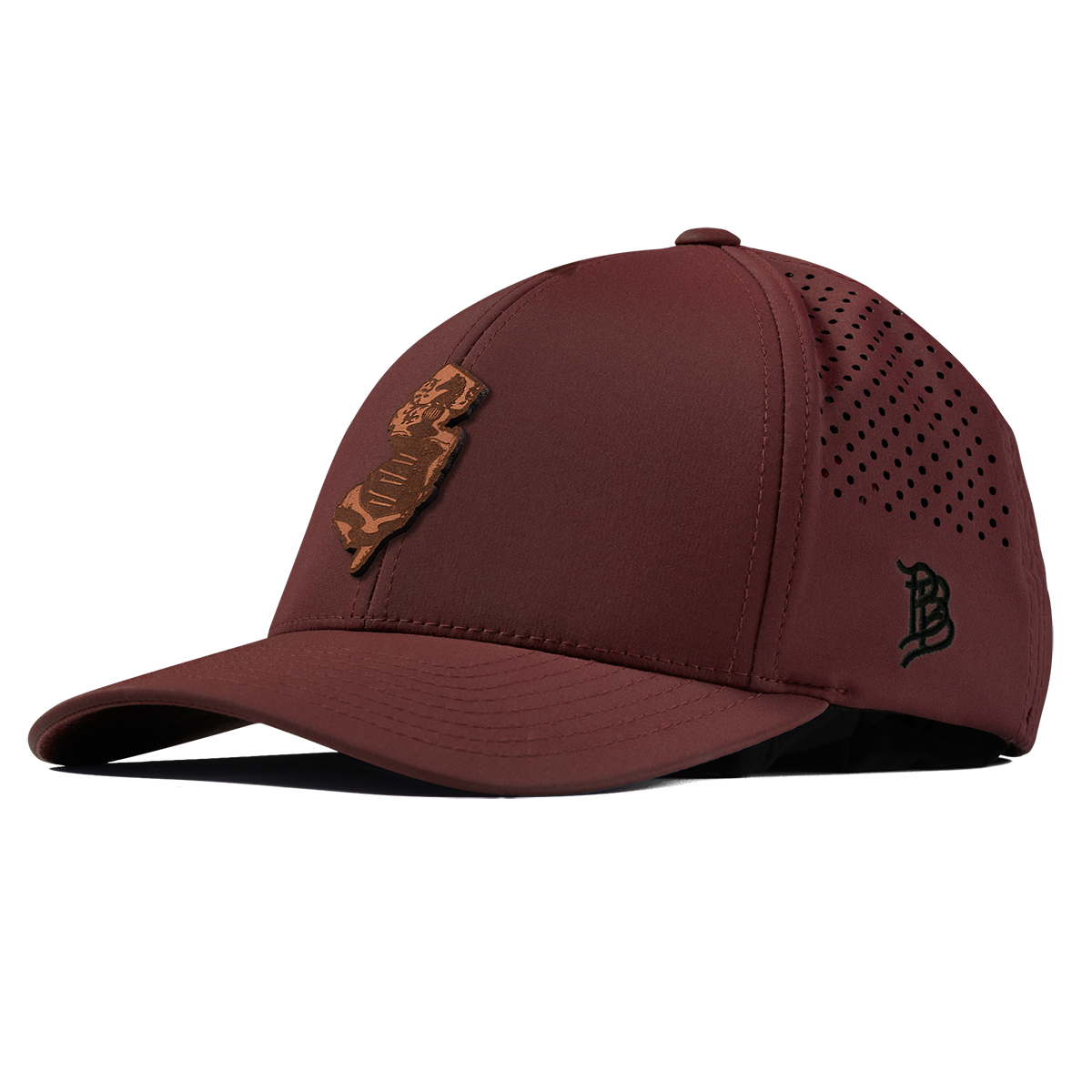 New Jersey 3 Curved Performance Maroon