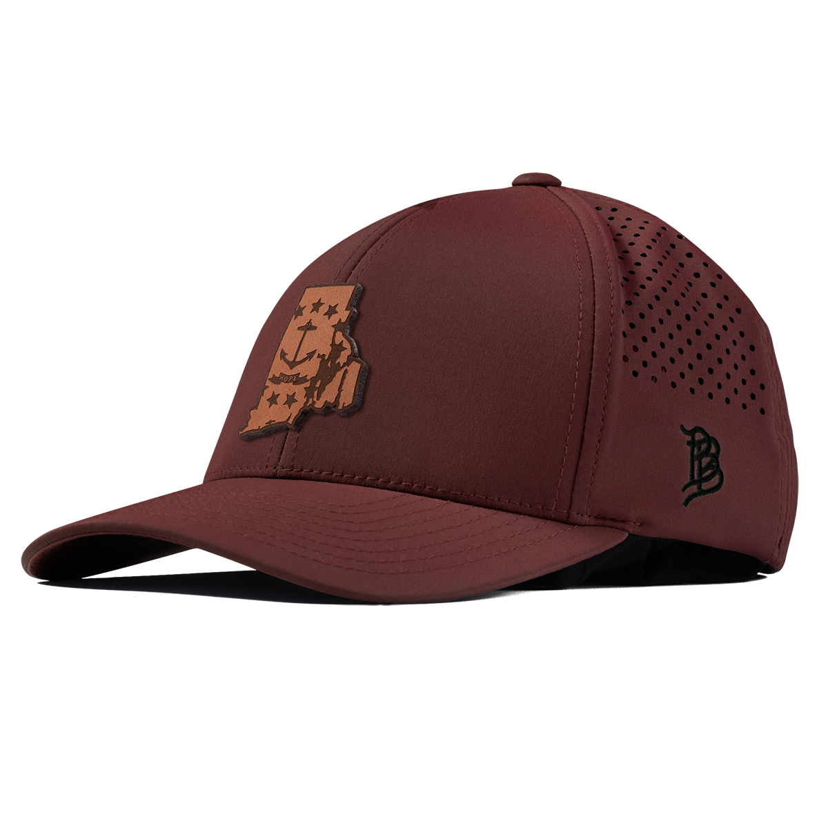 Rhode Island 13 Curved Performance Maroon