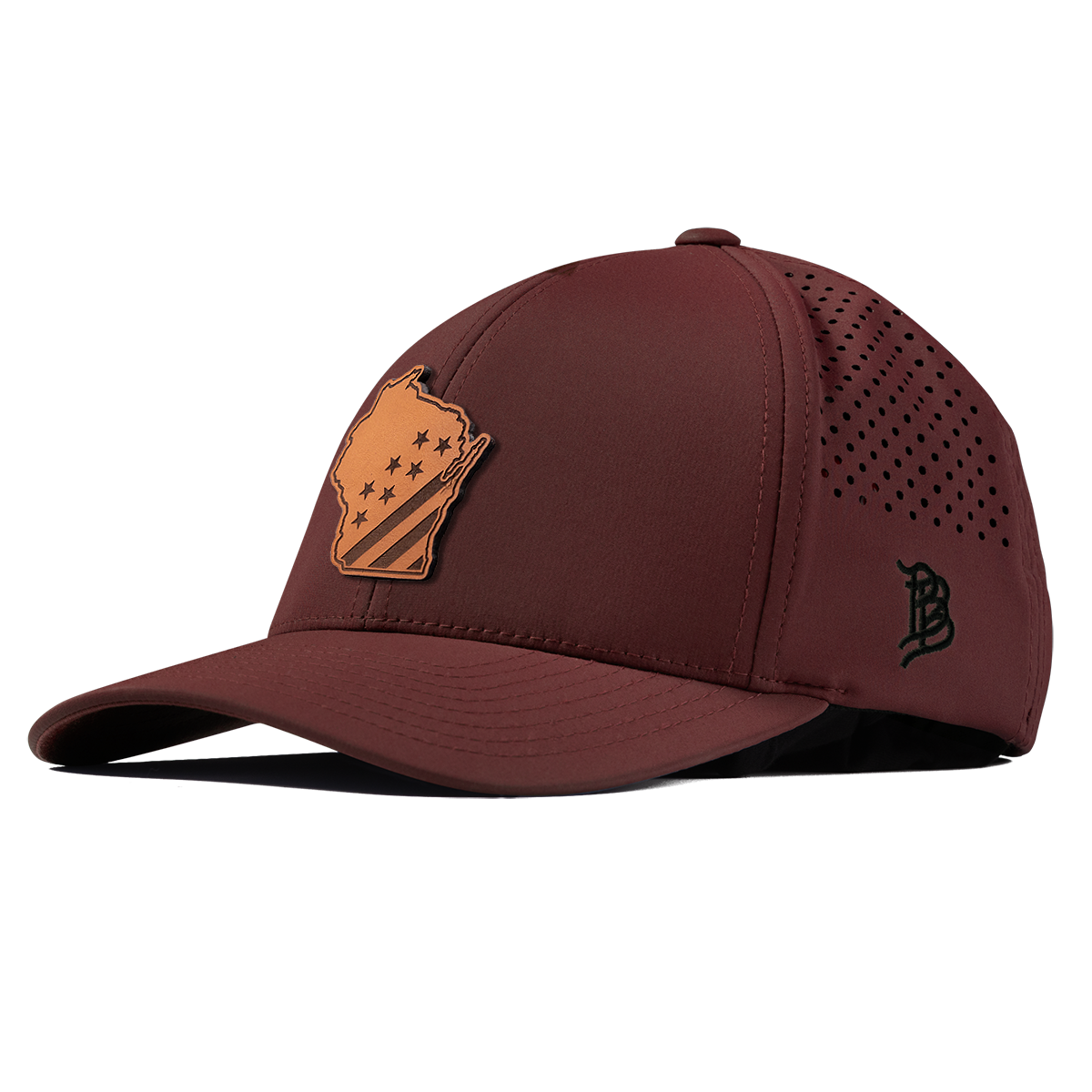 Wisconsin 30 Curved Performance Maroon
