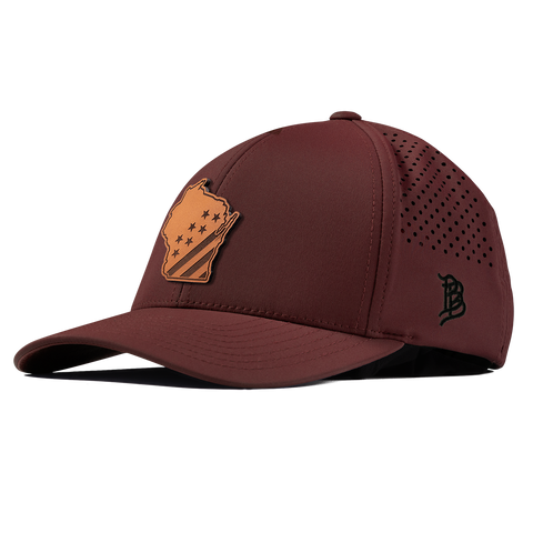 Wisconsin 30 Curved Performance Maroon