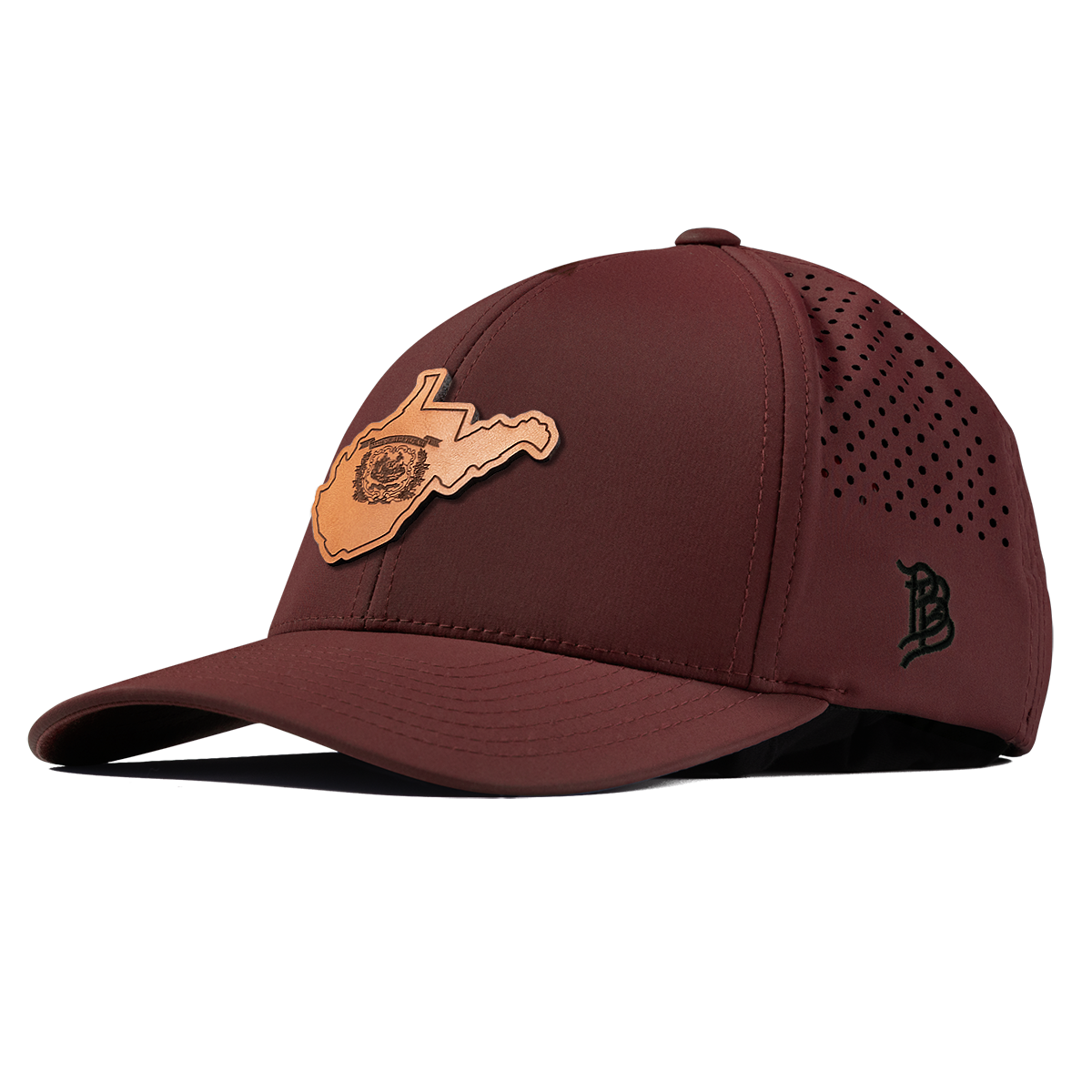 West Virginia 35 Curved Performance Maroon