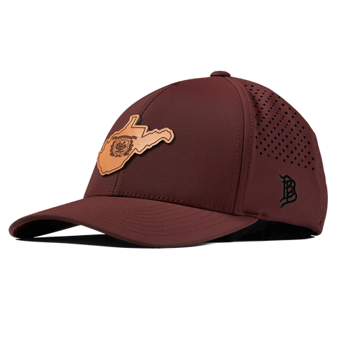 West Virginia 35 Curved Performance Maroon