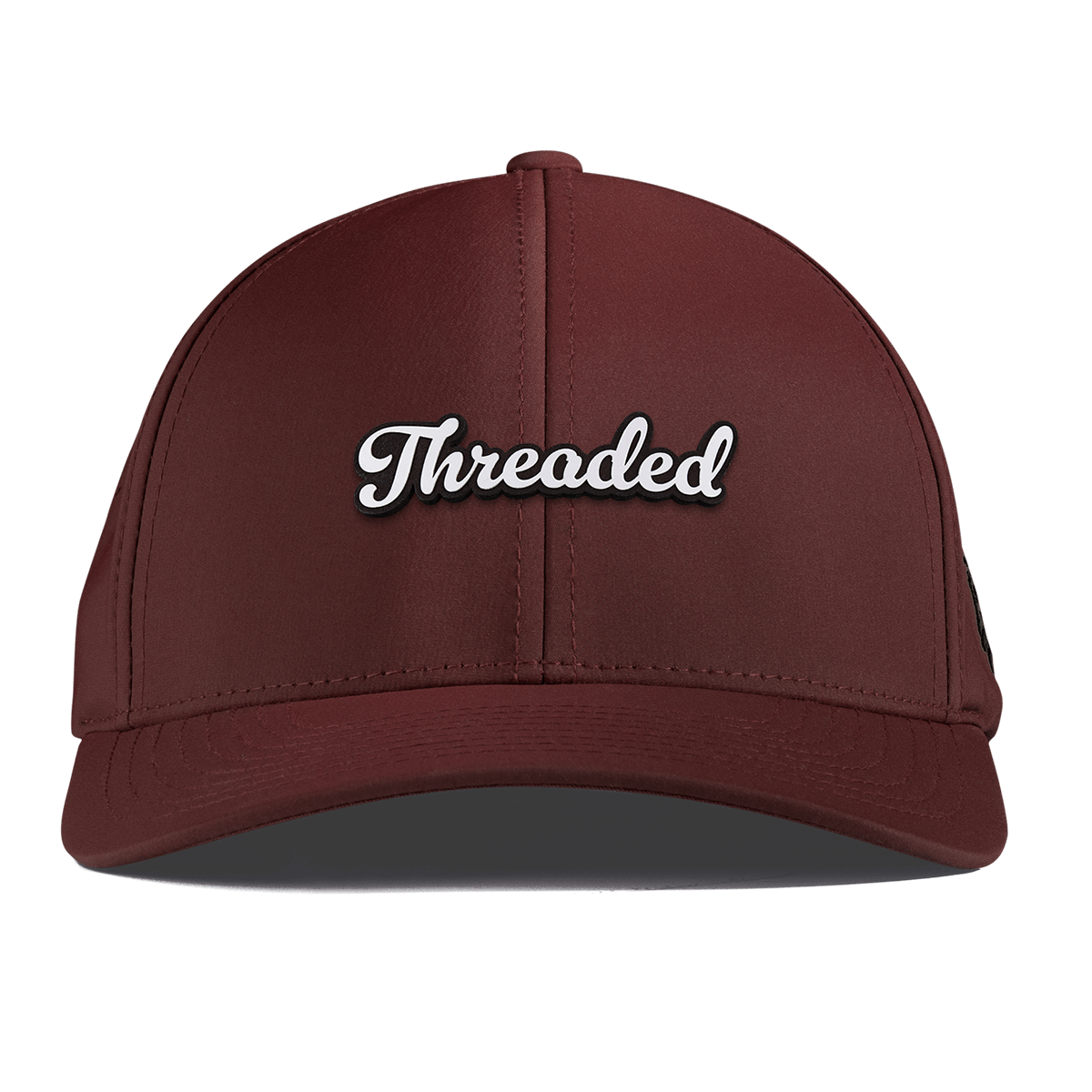 Threaded Script Curved Performance Maroon