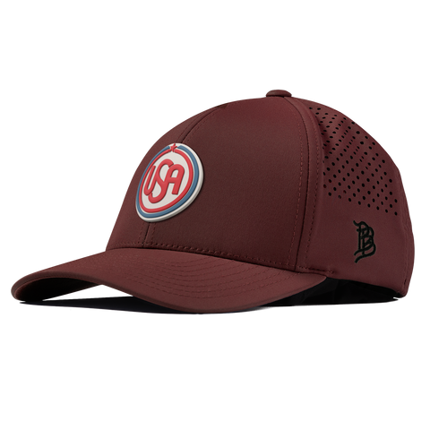 USA Icon Curved Performance Maroon