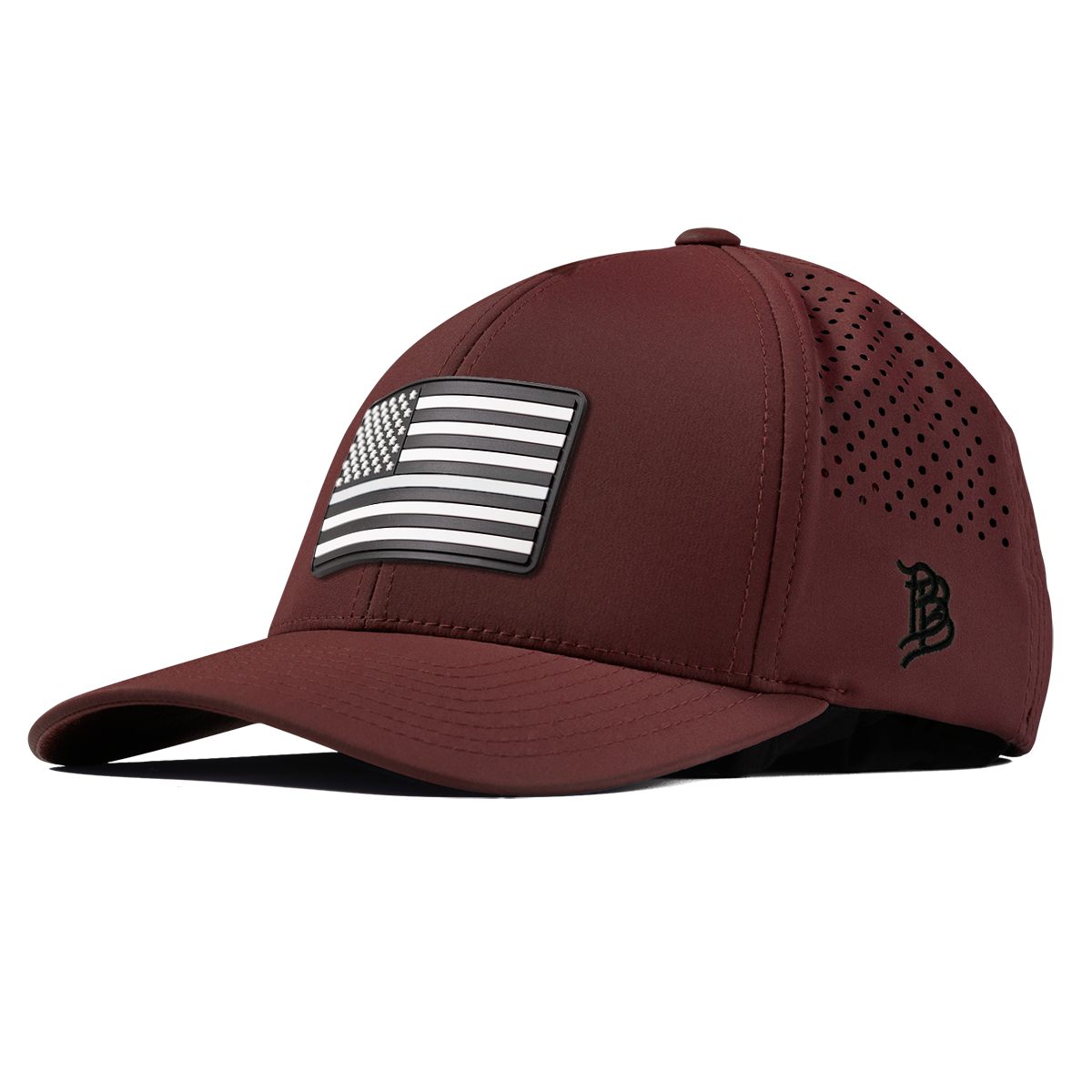 Vintage Old Glory Curved Performance Maroon