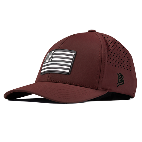 Vintage Old Glory Curved Performance Maroon