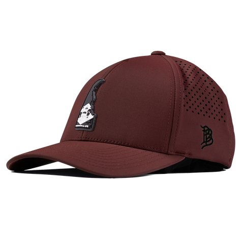 Delaware Vintage Curved Performance Maroon