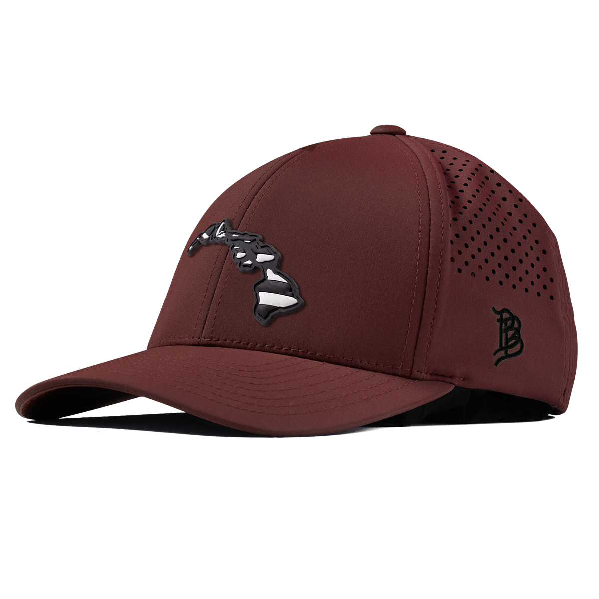 Hawaii Vintage Curved Performance Maroon