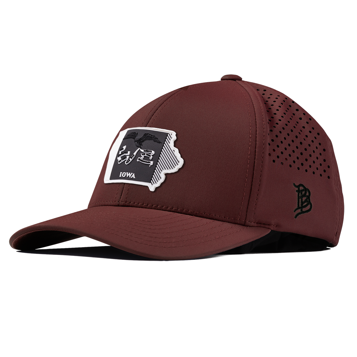 Iowa Vintage Curved Performance Maroon