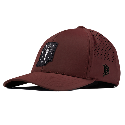 Indiana Vintage Curved Performance Maroon