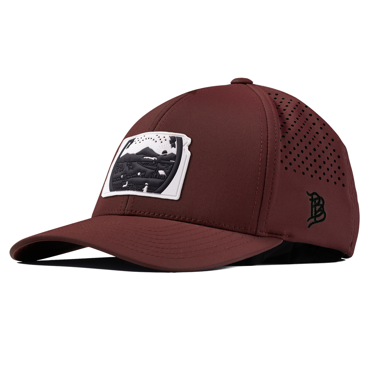 Kansas Vintage Curved Performance Maroon