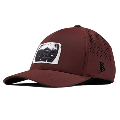 Kansas Vintage Curved Performance Maroon