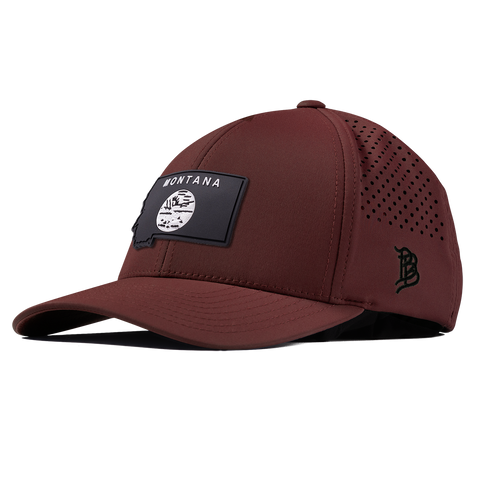 Montana Vintage Curved Performance Maroon