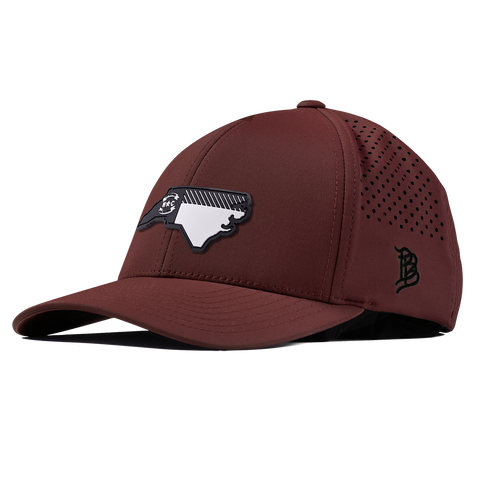 North Carolina Vintage Curved Performance Maroon
