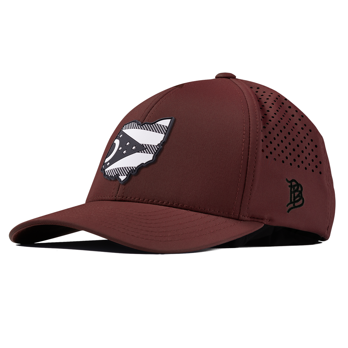Ohio Vintage Curved Performance Maroon