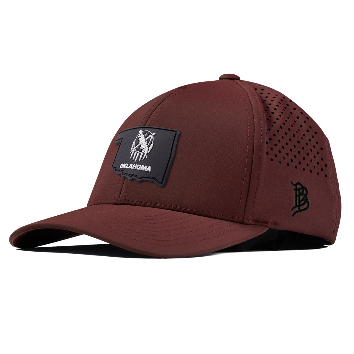 Oklahoma Vintage Curved Performance Maroon