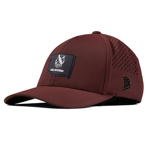 Oklahoma Vintage Curved Performance Maroon