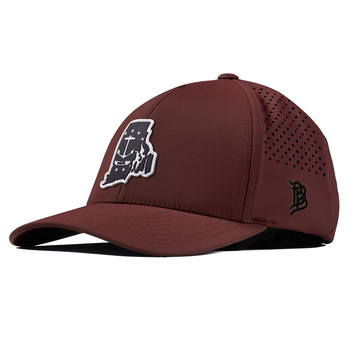 Rhode Island Vintage Curved Performance Maroon