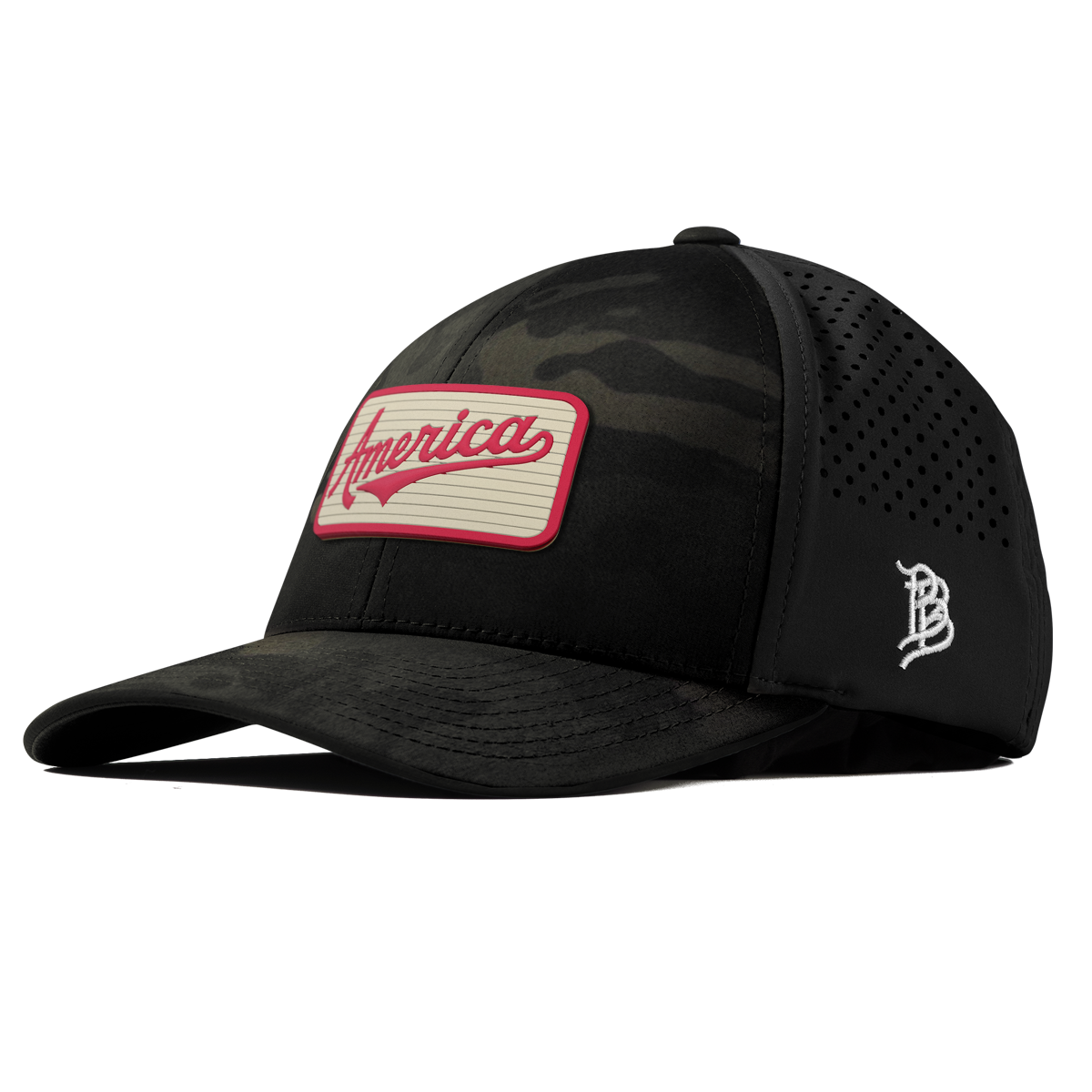 America Badge Curved Performance Multicam