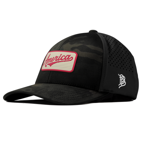 America Badge Curved Performance Multicam