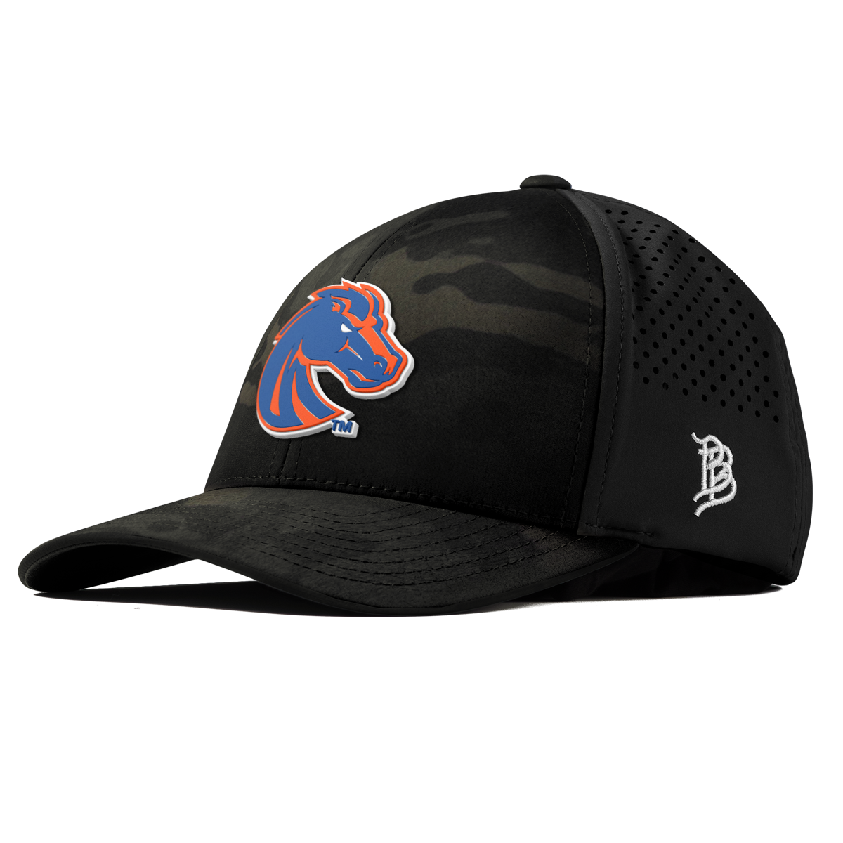 Boise State University "Boise State Broncos Orange" Curved Performance Multicam