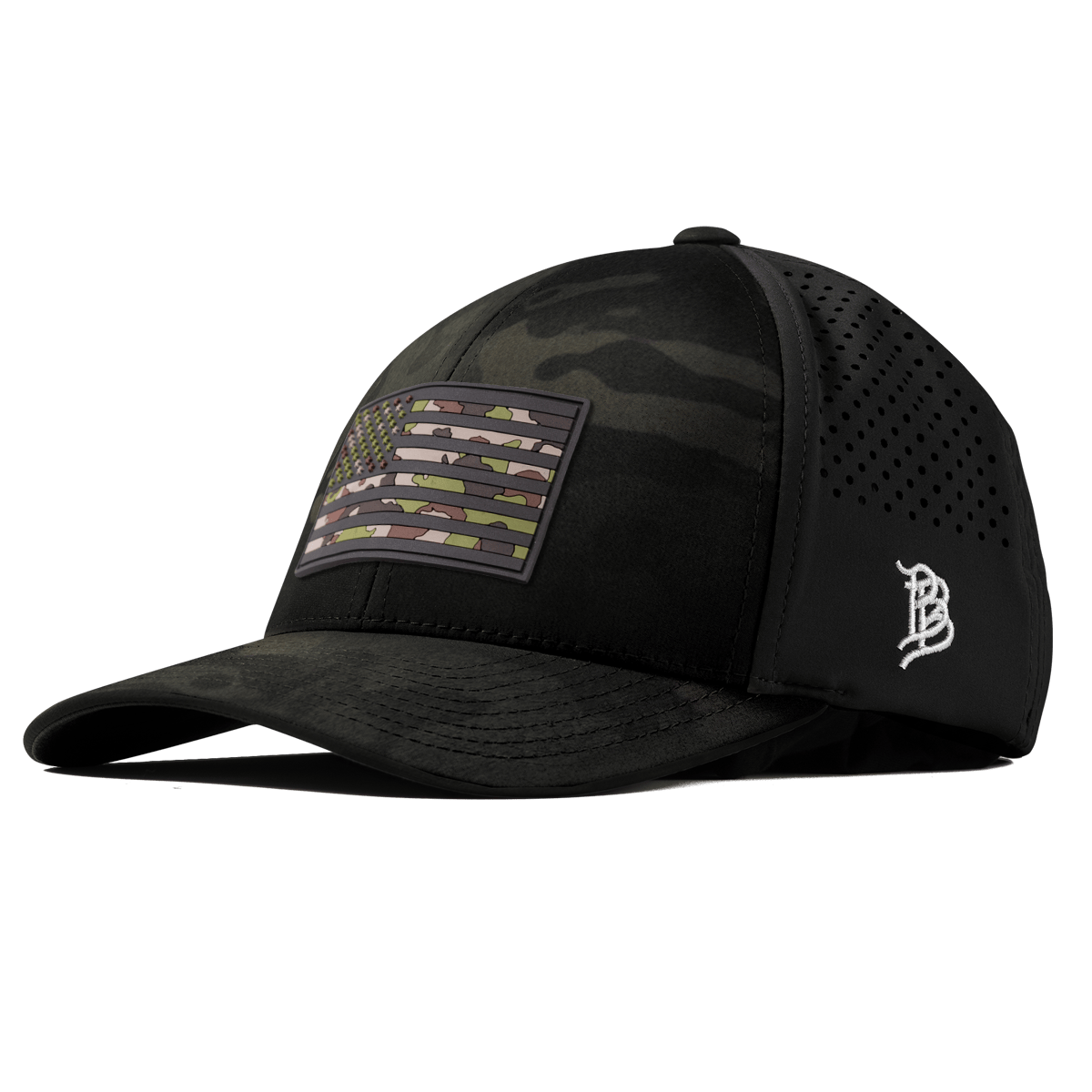 Green Camo Glory PVC Curved Performance Multicam